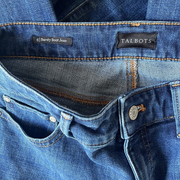 Talbots barely boot blue jean women’s size 6 - Picture 3 of 3